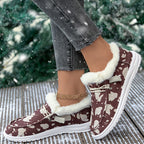 LAST DAY 50% OFF-Women's Comfort Plush Lined Canvas Shoes