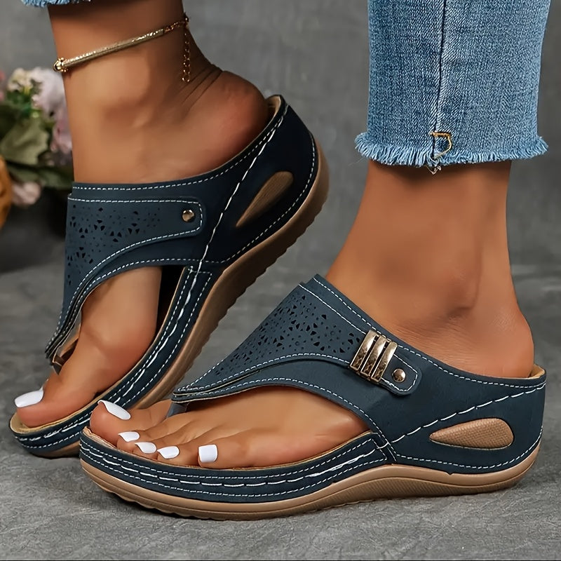😍Last Day 70% OFF😍-Womens Comfy Mesh Breathable Wedge Sandals
