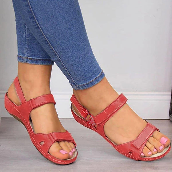 Orthopedic Wedge Sandals for Women Open Toe Ankle Strap Platform Sandals