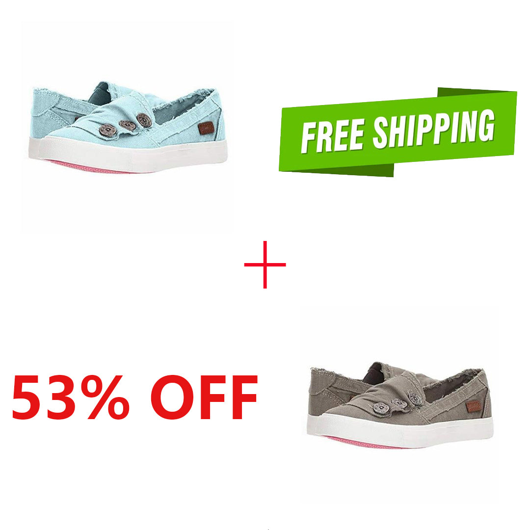 Women Casual Button Comfy Sneakers