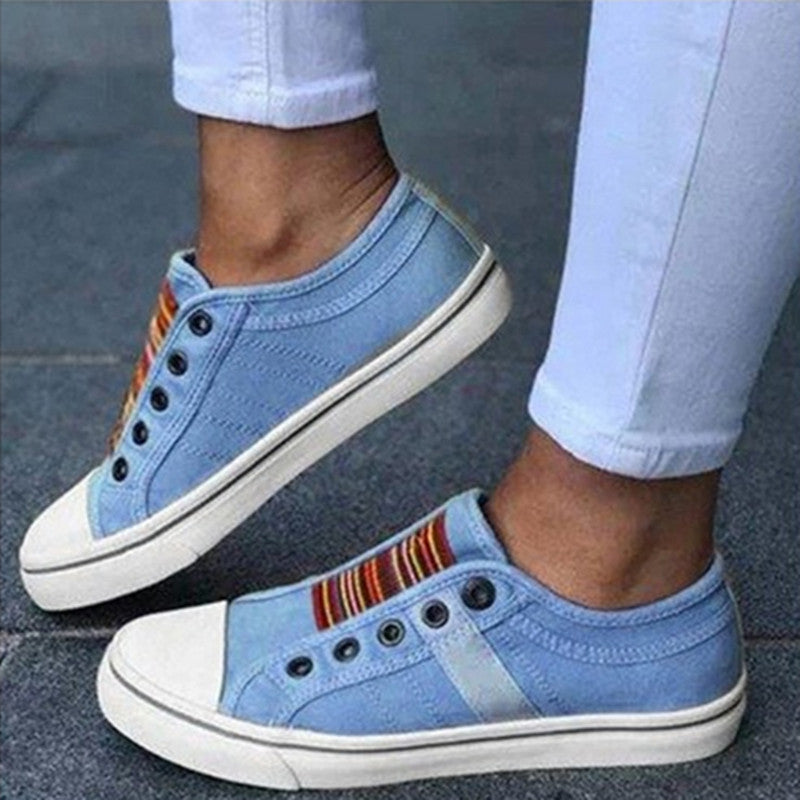 Women's Comfortable Canvas Elastic Shoes