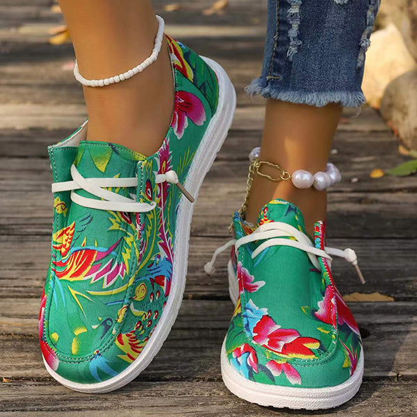 🔥LAST DAY 50% OFF - Women's Casual Comfy Color Printing Canvas Shoes