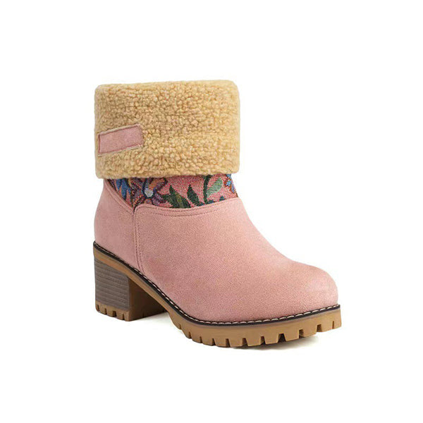 Women's Comfortable Winter Fur Warm Snow Boots