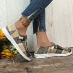 🔥LAST DAY 50% OFF - Women's Casual Comfy Lightweight Plaid Canvas Shoes