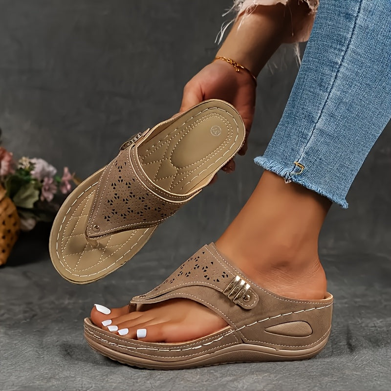 😍Last Day 70% OFF😍-Womens Comfy Mesh Breathable Wedge Sandals