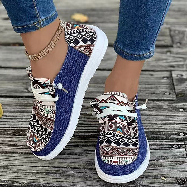 🔥LAST DAY 50% OFF - Women's Casual Comfy Tribal Pattern Canvas Shoes