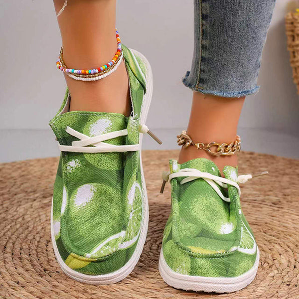 🔥LAST DAY 50% OFF - Women's Casual Comfy Color Printing Canvas Shoes