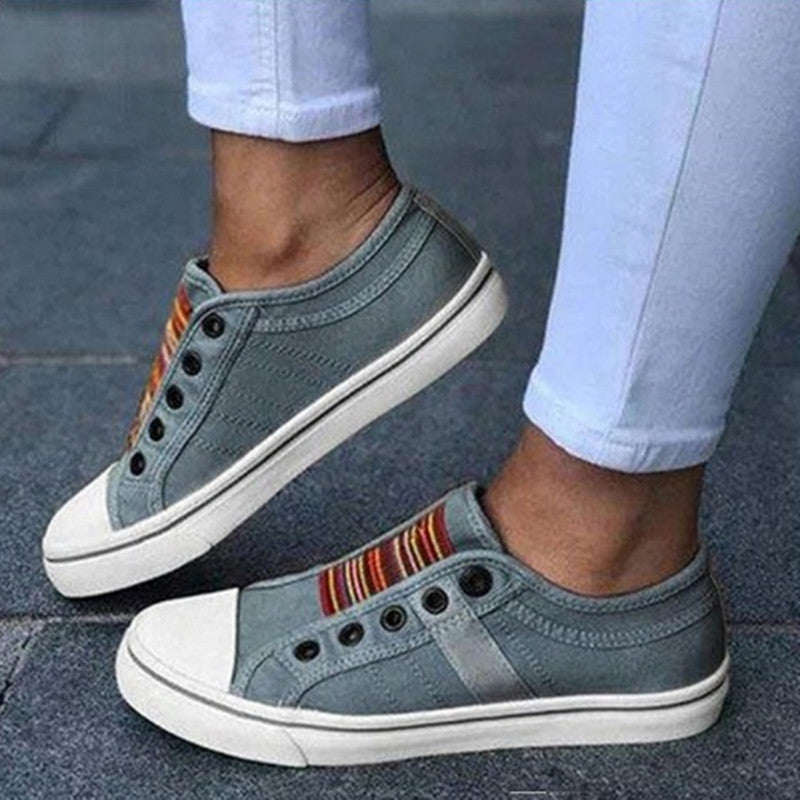 Women's Comfortable Canvas Elastic Shoes