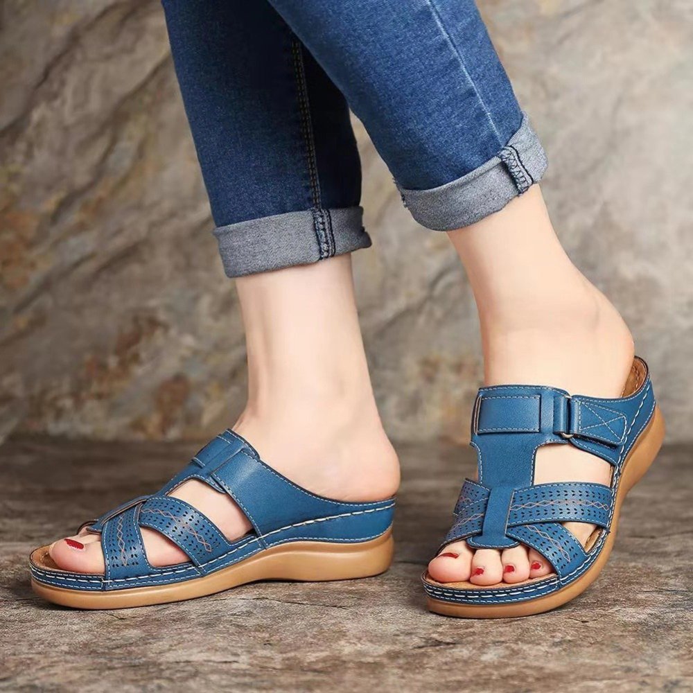 Womens Premium Comfy Vintage Open Toe Sandal