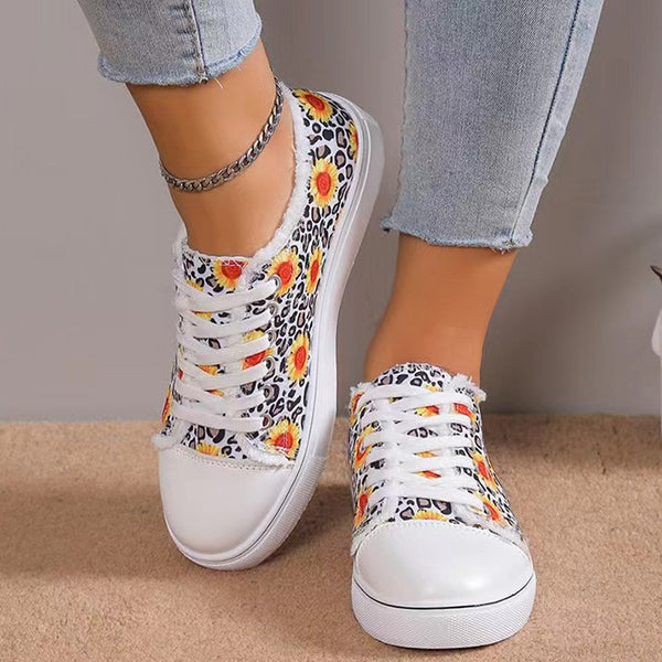 🔥LAST DAY 50% OFF - Women's Casual Comfy Trendy Printed Canvas Shoes
