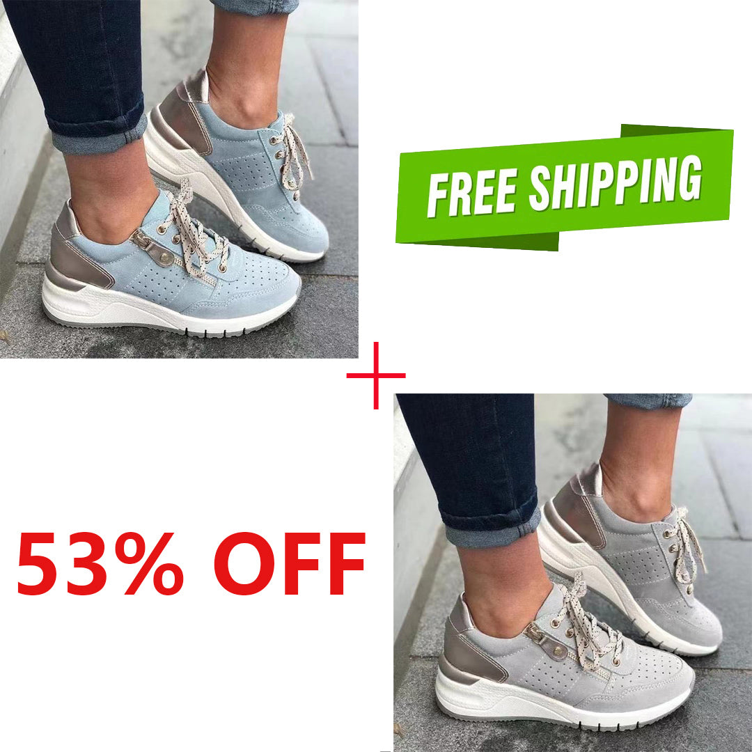 Women's Comfort Side Zipper Orthopedic Shoes