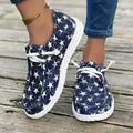 🔥LAST DAY 50% OFF - Women's Casual Comfy Lightweight Flag Pattern Canvas Shoes