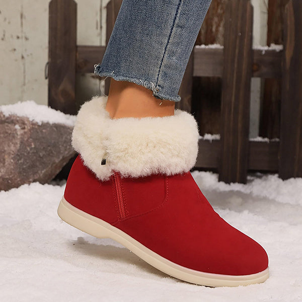 Last Day 50% OFF-Women's Classic Slip Resistant Suede Casual Warm Snow Boots