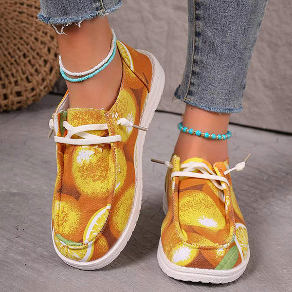 🔥LAST DAY 50% OFF - Women's Casual Comfy Color Printing Canvas Shoes