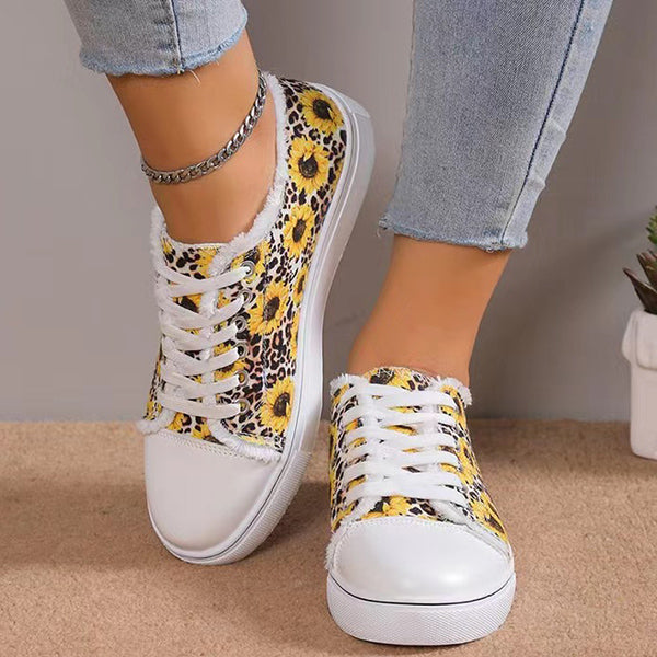 🔥LAST DAY 50% OFF - Women's Casual Comfy Trendy Printed Canvas Shoes