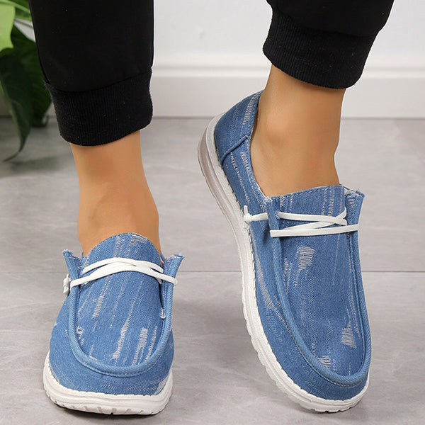 🔥LAST DAY 70% OFF - Women's Casual Comfy Lace-up Canvas Shoes