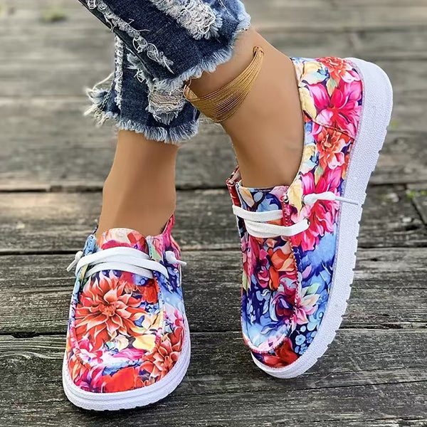 🔥LAST DAY 70% OFF - Women's Casual Comfy Floral Printing Canvas Shoes