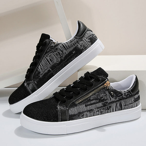 🔥LAST DAY 50% OFF - Women's Casual Comfy Lace Up Round Toe Low Top Walking Shoes