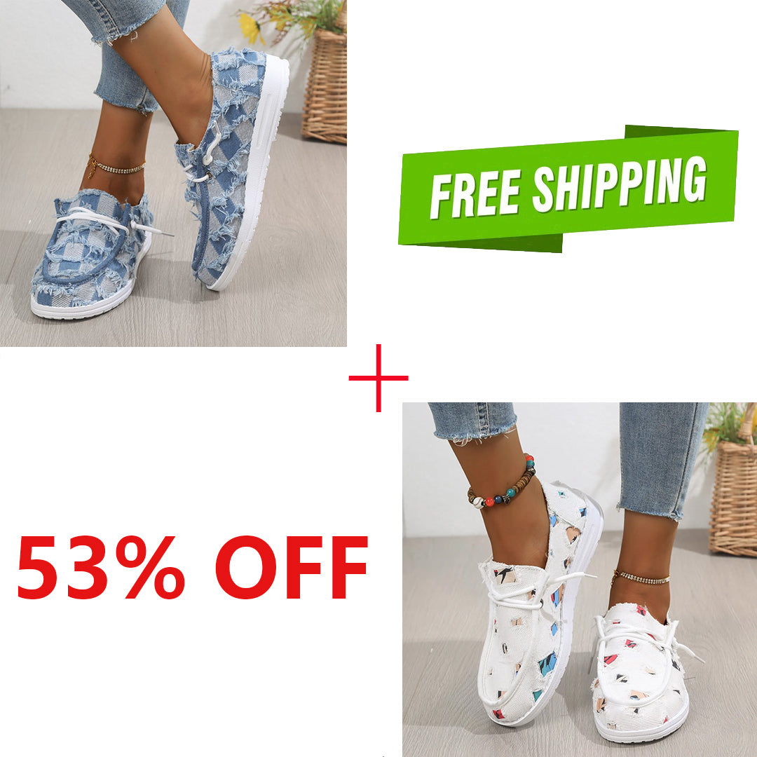 🔥LAST DAY 70% OFF - Women's Casual Comfy Lightweight Low-top Canvas Shoes