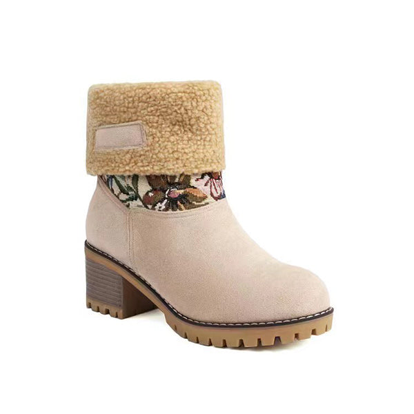 Women's Comfortable Winter Fur Warm Snow Boots