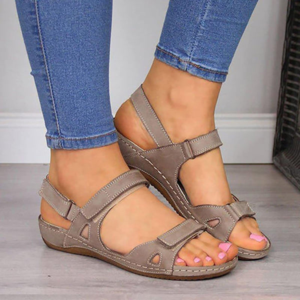 Orthopedic Wedge Sandals for Women Open Toe Ankle Strap Platform Sandals