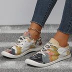 🔥LAST DAY 70% OFF - Women's Casual Comfy Lace Up Non-Slip Canvas Shoes