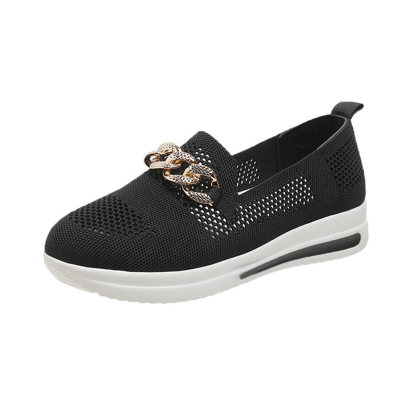 🔥LAST DAY 49% OFF - Women's Woven Breathable Orthopedic Wedge Sneakers