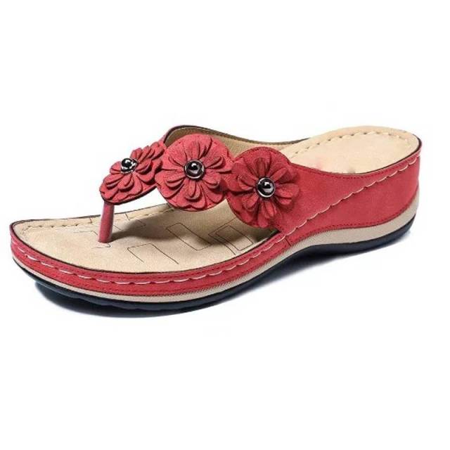 Women's Lightweight Flowers Clip Toe Sandals