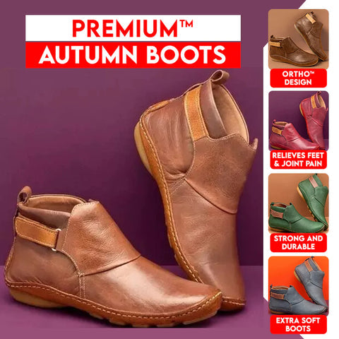 LAST DAY 50% OFF-Women'S Vintage Velcro Flat Ankle Boots