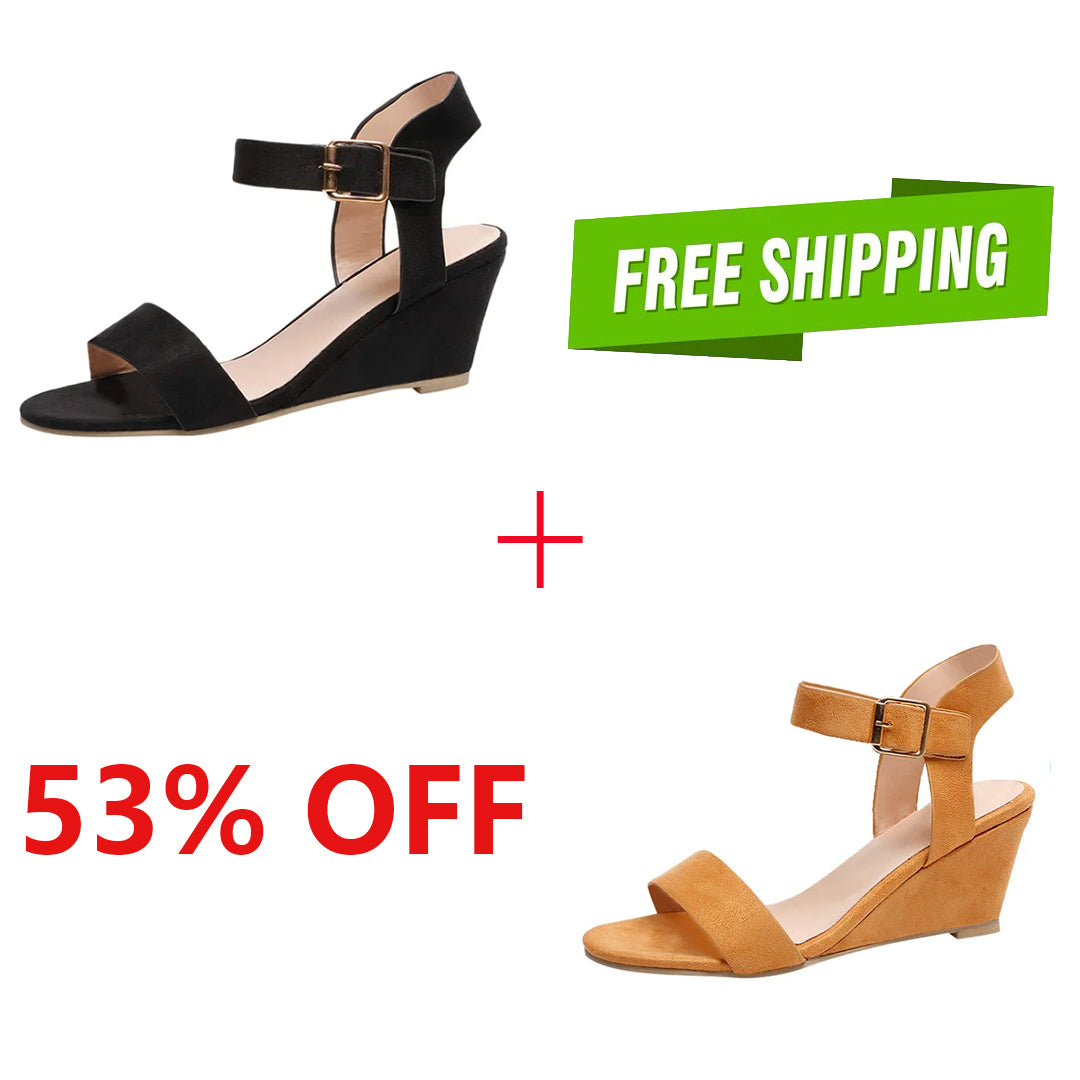 Last Day 75% OFF-Women's Comfortable Orthopedic Wedge Open Toe Sandals