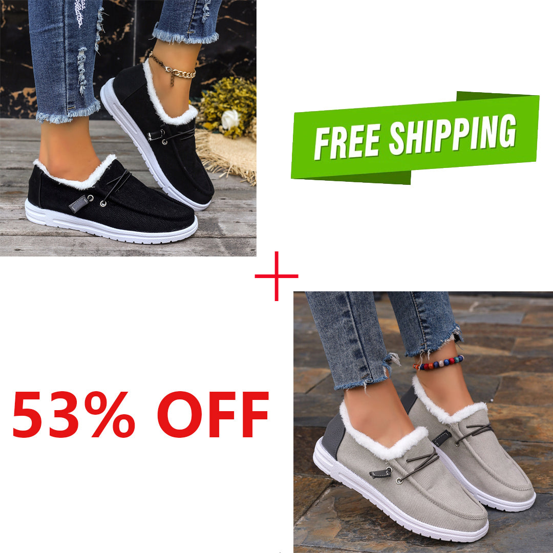 LAST DAY 50% OFF-Women's Comfort Plush Winter Ankle Boots