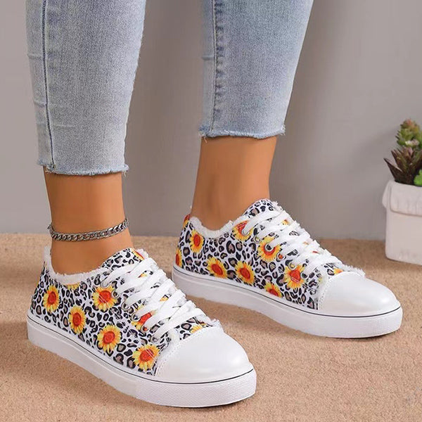 🔥LAST DAY 50% OFF - Women's Casual Comfy Trendy Printed Canvas Shoes