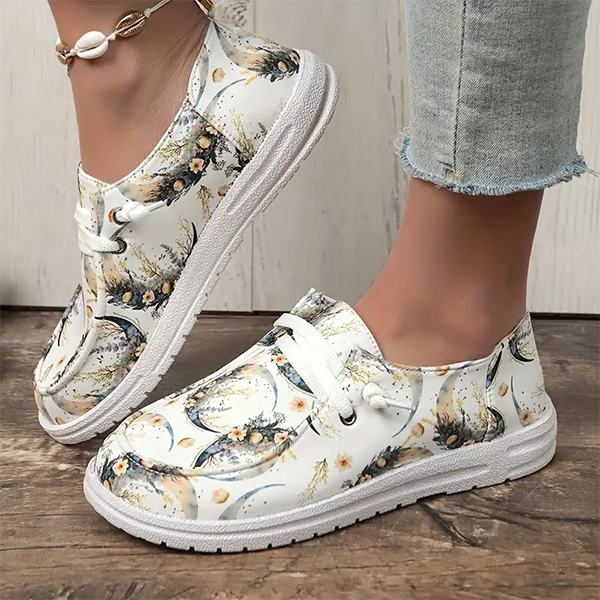 🔥LAST DAY 50% OFF - Women's Casual Comfy Lightweight Moon Print Canvas Shoes