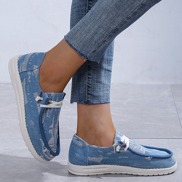 🔥LAST DAY 70% OFF - Women's Casual Comfy Lace-up Canvas Shoes