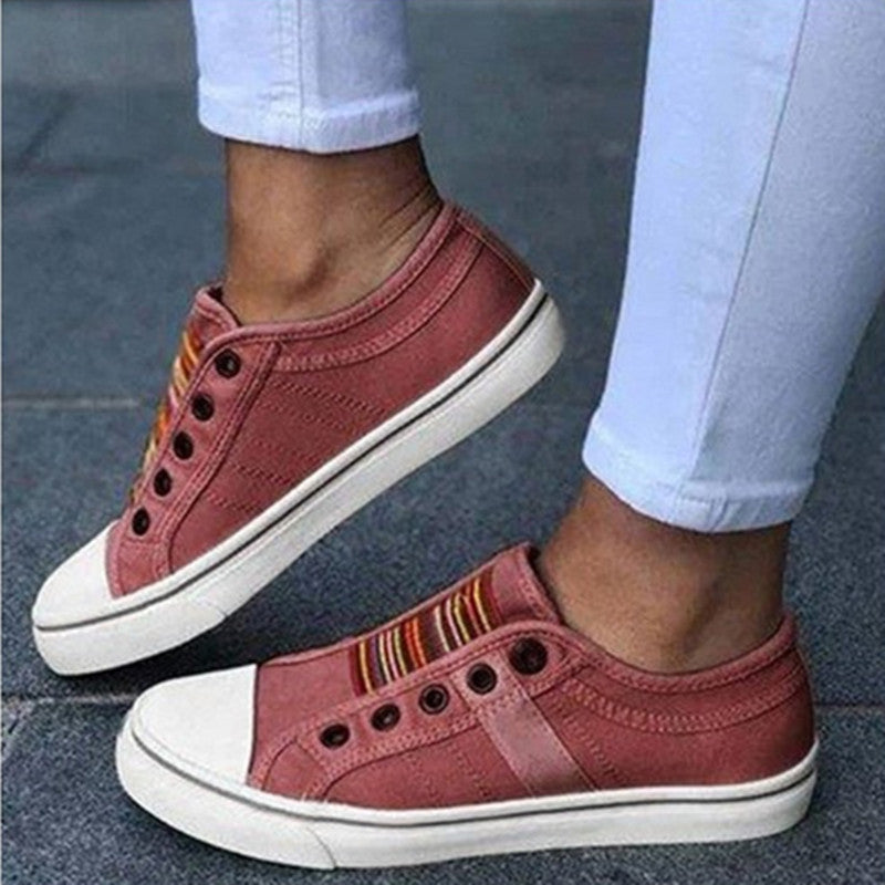 Women's Comfortable Canvas Elastic Shoes