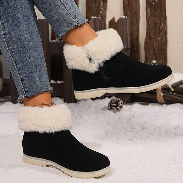 Last Day 50% OFF-Women's Classic Slip Resistant Suede Casual Warm Snow Boots