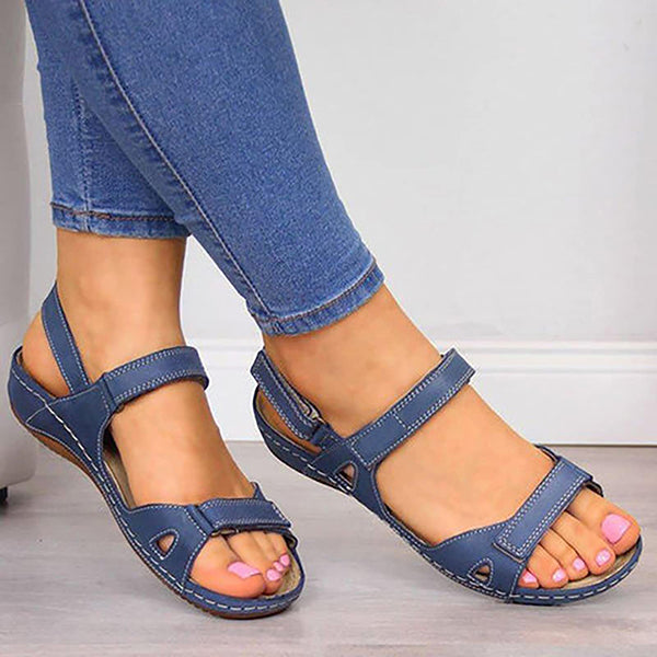 Orthopedic Wedge Sandals for Women Open Toe Ankle Strap Platform Sandals