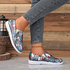 🔥LAST DAY 70% OFF - Women's Casual Comfy printed slip-on canvas shoes