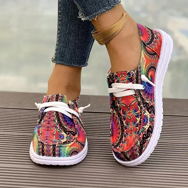 🔥LAST DAY 70% OFF - Women's Casual Comfy Floral Printing Canvas Shoes