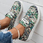 🔥LAST DAY 50% OFF - Women's Tribal Print Casual Comfy  Lightweight Soft Sole Canvas Shoes