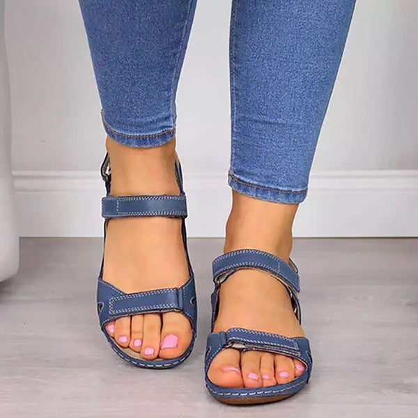 Orthopedic Wedge Sandals for Women Open Toe Ankle Strap Platform Sandals