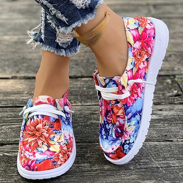 🔥LAST DAY 70% OFF - Women's Casual Comfy Floral Print Canvas Shoes