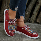 🔥LAST DAY 50% OFF - Women's Casual Comfy Ethnic Style Printed Canvas Shoes