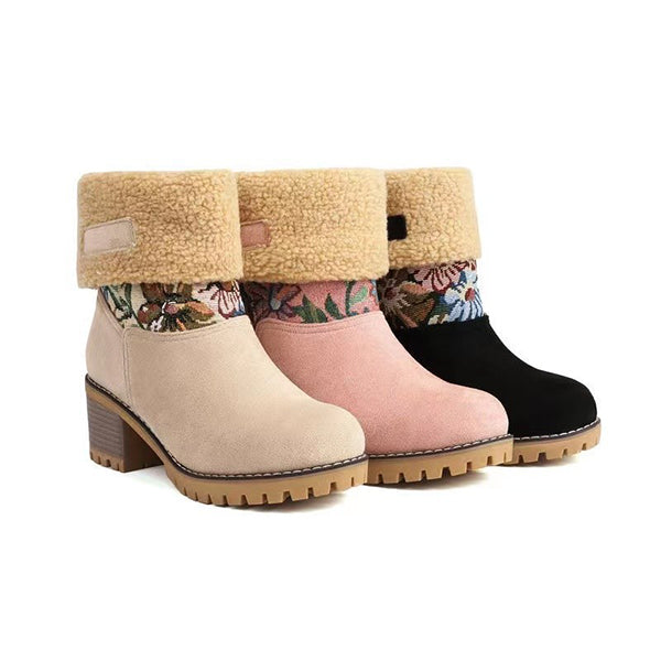 Women's Comfortable Winter Fur Warm Snow Boots