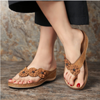 Women's Lightweight Flowers Clip Toe Sandals