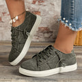 🔥LAST DAY 49% OFF - Women's Casual Lace Up Comfortable Low Top Canvas Shoes
