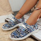 🔥LAST DAY 50% OFF - Women's Tribal Print Casual Comfy  Lightweight Soft Sole Canvas Shoes