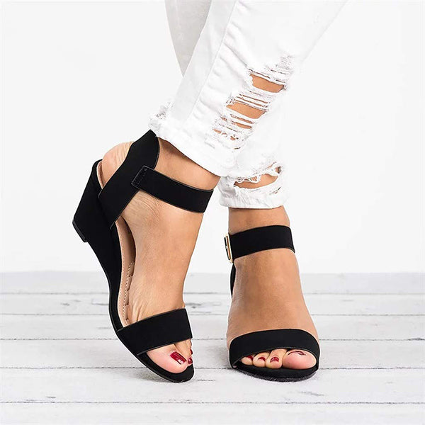 Last Day 75% OFF-Women's Comfortable Orthopedic Wedge Open Toe Sandals
