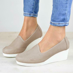 Womens Casual Breathable Orthopedic Wedge Heel Shoes