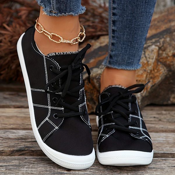 🔥LAST DAY 70% OFF - Women's Casual Comfy Lace Up Non-Slip Canvas Shoes